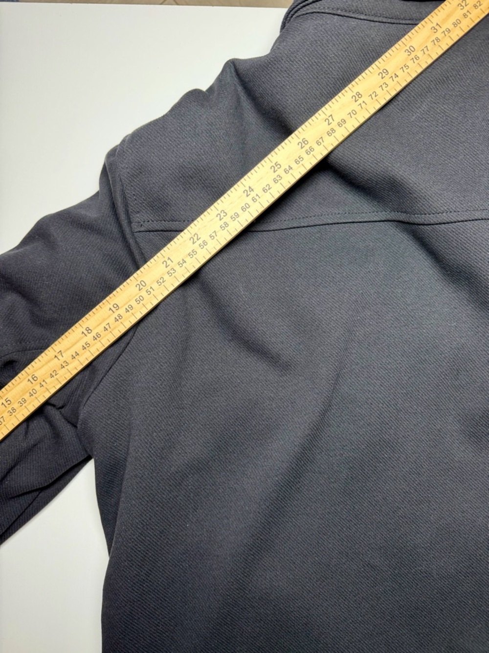 ZARA Men’s Black Utility Shirt Jacket Quilted Lining Shacket Chore Coat Size S - Picture 6 of 6